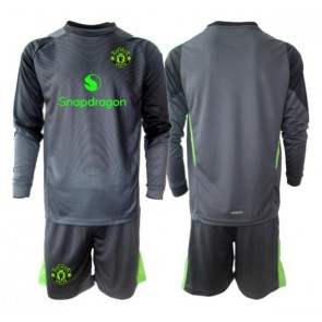 Manchester United Goalkeeper Replica Away Stadium Kit for Kids 2025-26 Long Sleeve (+ pants)